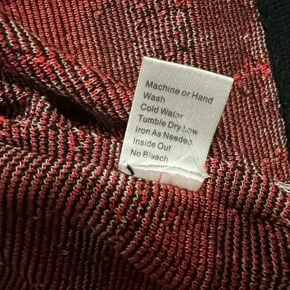 Ming Wang Open Front Jacket Red Black Houndstooth Size PS - Picture 4 of 8